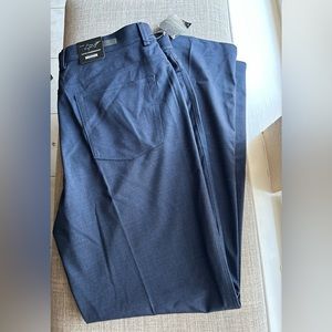 Greg Norman performance stretch golf pants - navy - size 38/34